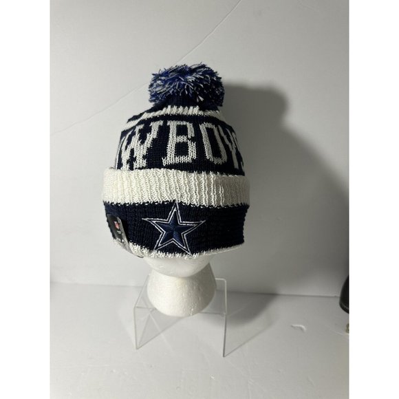 NFL Dallas Cowboys Winter Knit New Era Cap New With Tag Fleece Lined - Picture 3 of 9